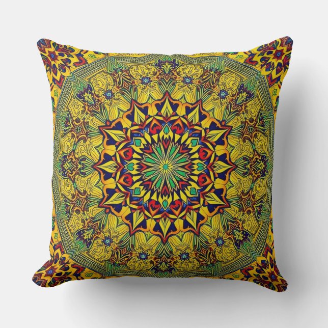 Coussin OEuvre murale géométrique Abstraite (Recto)