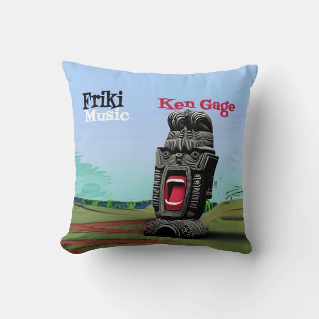 Coussin Officiel Ken Gage Friki Music Album Doubleside (Recto)