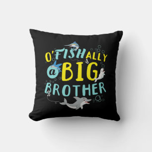 Coussin Officiellement - O'Fishally un grand frère Pun