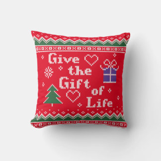 Coussin Offrir Le Don De La Vie Transplantation De Noël Vi