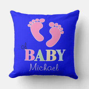Coussin Oh bébé Douce Coutume Nouveau nom de bébé Nursery