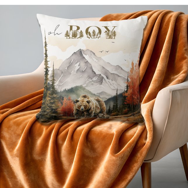 Coussin Oh garçon confortable Neutral Teddy Bear Aventure (Créateur téléchargé)