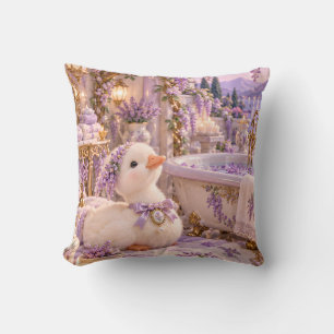 Coussin Oie lavande Maison de bain floral Jardin du couche