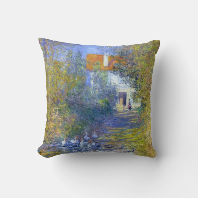 Coussin Oies du Creek Claude Monet Art (Recto)