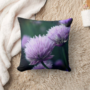 Coussin Oignon de Scallion Violet Fleurissant