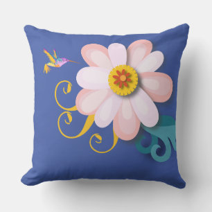 Coussin Oiseau coloré
