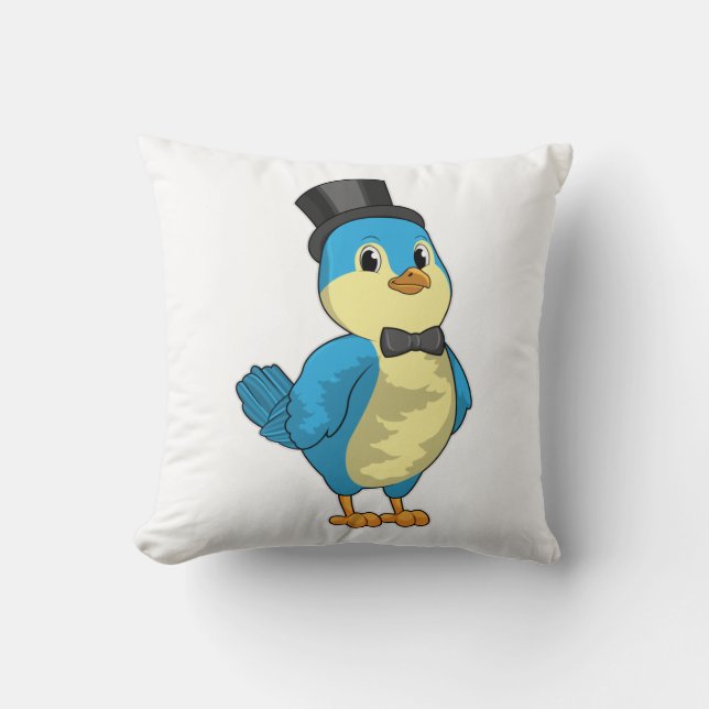 Coussin Oiseau comme marié avec ruban (Recto)