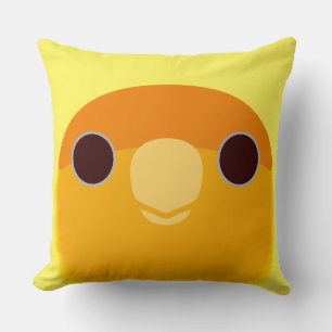 Coussin Oiseau de mer à tête brune (Lutino à face orange)