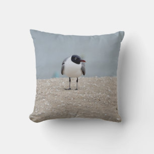 Coussin Oiseau de rivage de Gull Beach à tête noire