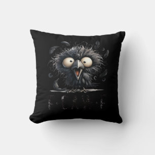 Coussin Oiseau drôle tendance F-Caw-F Unique