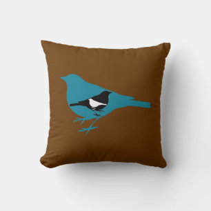 Coussin Oiseaux concentriques
