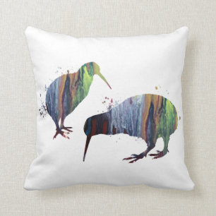 Coussin Oiseaux de kiwi