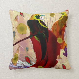 Coussin Oiseaux du paradis