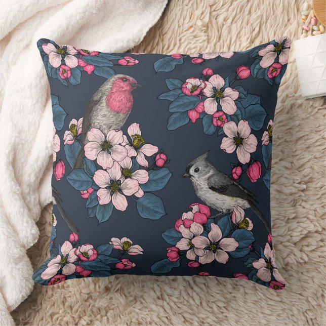 Coussin Oiseaux et fleurs (Couverture)