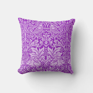 Coussin Oiseaux et lapins, lavande colorée,