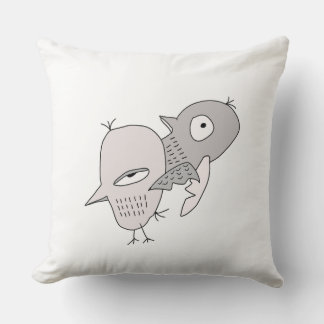 Coussin oiseaux mousseux automne chaude maison intérieure