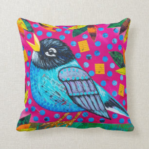 Coussin Oiseaux musicaux