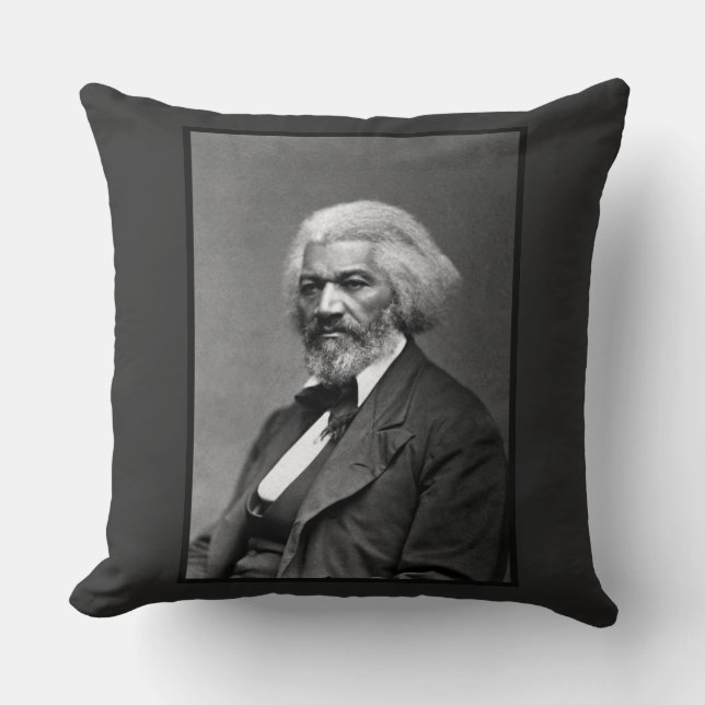 Coussin Old Fr3d3rick Bailey Douglas African American Hero (Recto)