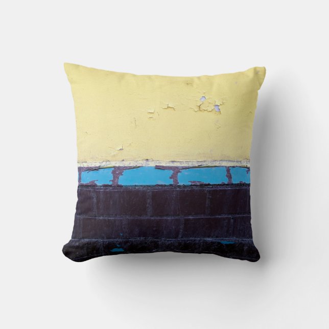 Coussin Old painted damaged concrete wall. Texture. Abstra (Recto)