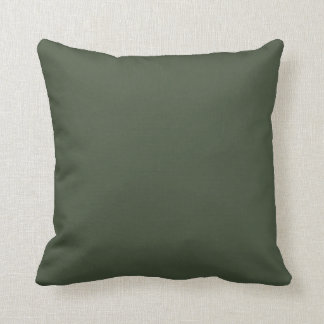 Coussin Olive Vert uni