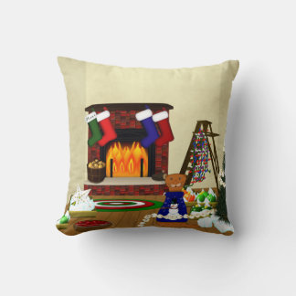 Coussin Oliver Decorates for Christmas