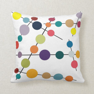 Coussin Olives modernes du milieu du siècle