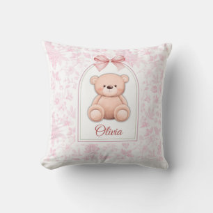 Coussin Olivia Conception personnalisée d'ours en peluch