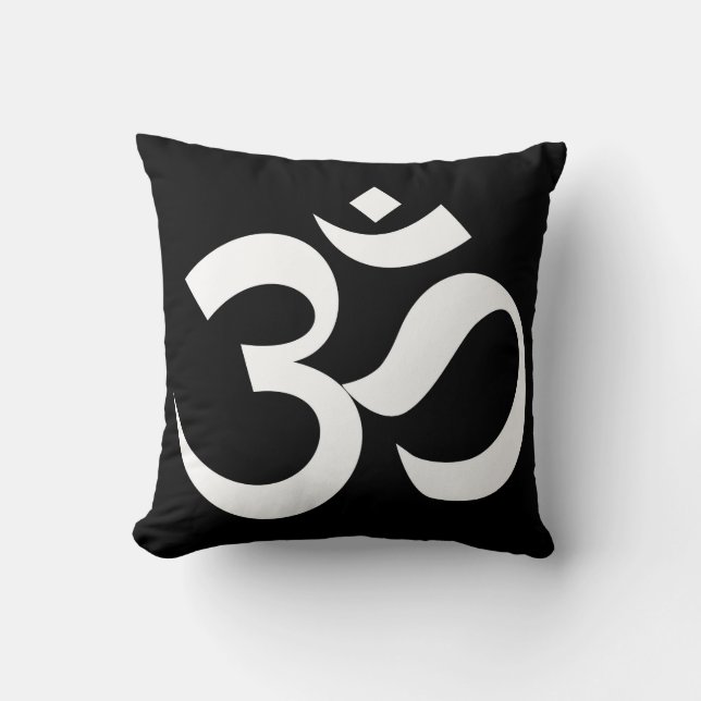 Coussin om symbole sacré bouddhisme religion zen yoga (Recto)