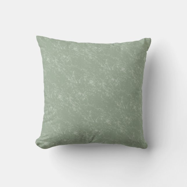 Coussin ombragé par marbre 16x16 de vert sauge (Recto)