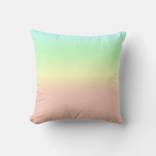 Coussin Ombre Arc-en-ciel Abstrait Pastel Motif rose