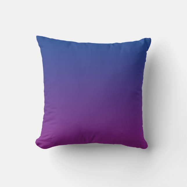 Coussin "Ombre bleu-foncé et pourpre" (Recto)