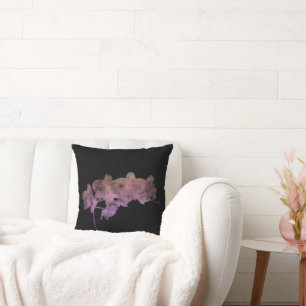 Coussin Ombre d'orchidée Ipanema sur fond sombre