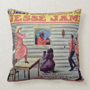 Coussin 'On ne construit pas la prison qui tiendra Jesse