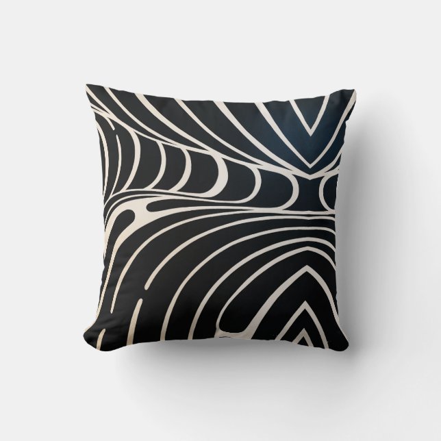 coussin ondes noires (Recto)