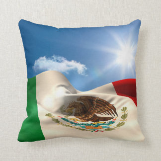 Coussin Ondulation de drapeau du Mexique produite par