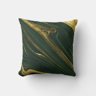 Coussin Onyx Vert Luxueux : Marbre D'Or.