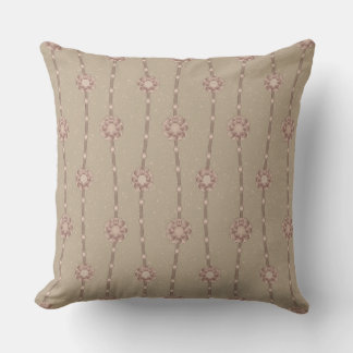 Coussin Ophélie indulgente Flore Fil Chaîne Tailles Beige