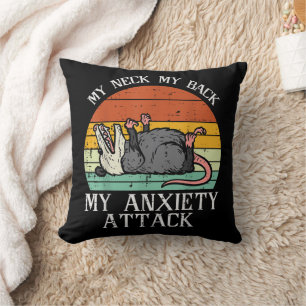 Coussin Opossum Mon Cou Retour Anxiété Attaque Possum Chan