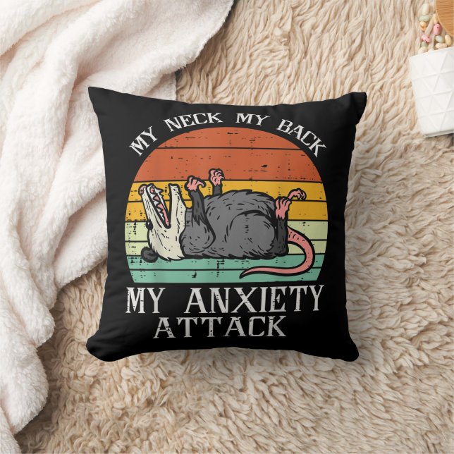 Coussin Opossum Mon Cou Retour Anxiété Attaque Possum Chan (Couverture)