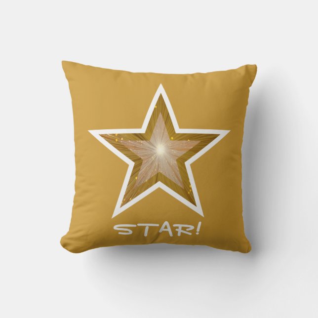 Coussin Or carré "Gold" Star "Star" (Recto)