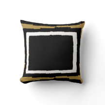 Or de bloc de couleur, noir et blanc abstrait