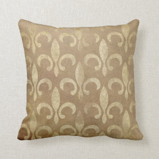 Coussin Or Fleur de Lis