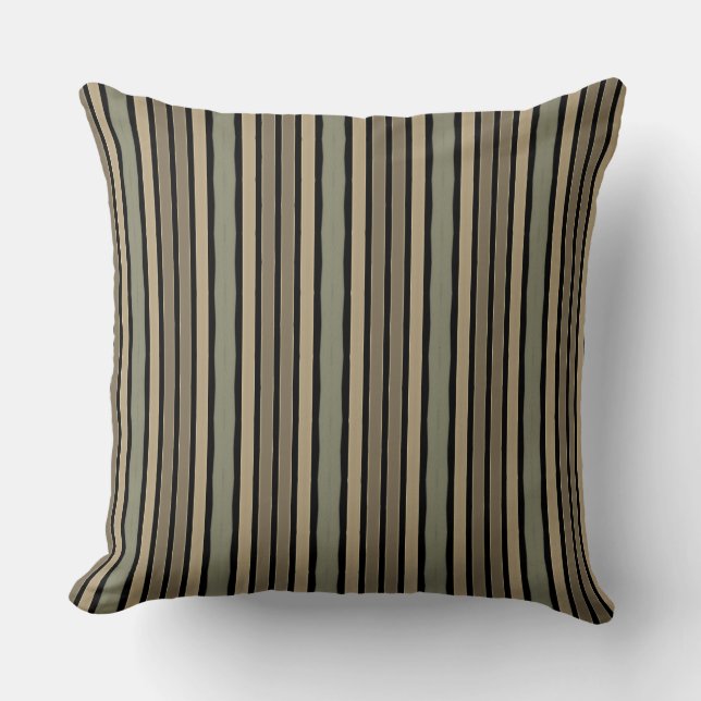 Coussin Or olive avec noir (Recto)