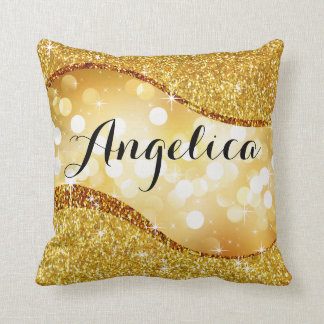 Coussin Or rêveur du monogramme | d'attaque surprise de