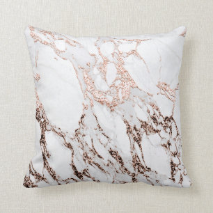 Coussin Or rose métallique d'abrégé sur de cuivre blanc