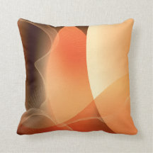 Orange Abstrait et Motif Brown
