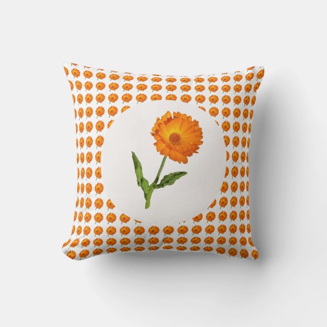 Coussin - Orange Calendula Blossom (Recto)