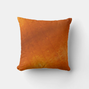 Coussin orange citrouille solide moderne