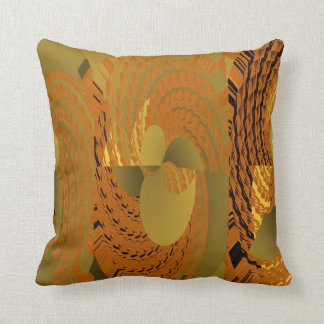 Coussin orange de MoJo d'Américain de motif de