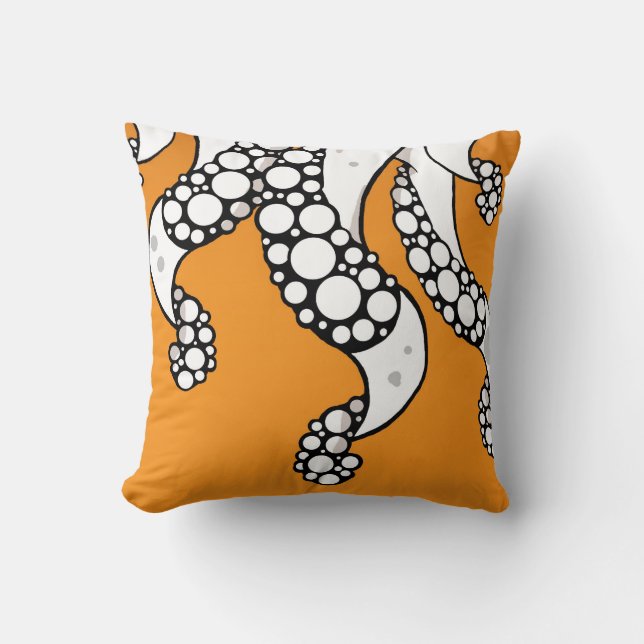 Coussin (orange) de tentacules (Recto)